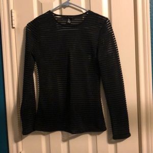 Forever 21 Sheer stripe top